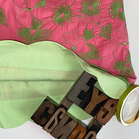 🌴LILLY PULITZER ‘Cynthia’ Embroidered/Scalloped Hem Skirt - Picture 4 of 8